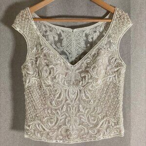 Watters Beaded Bridal Top - Sz 12